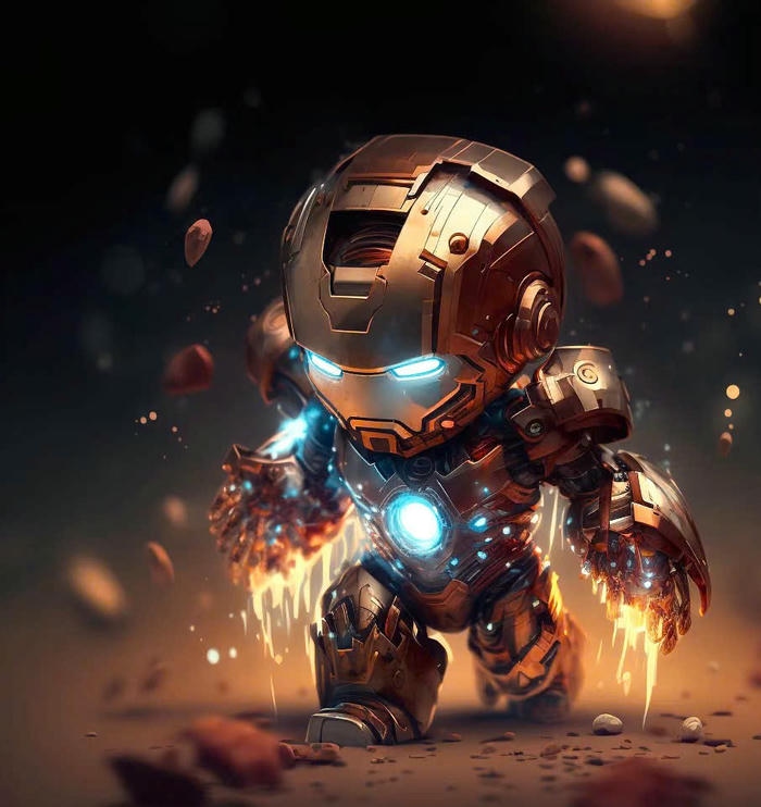 Ảnh Ironman dễ thương chibi