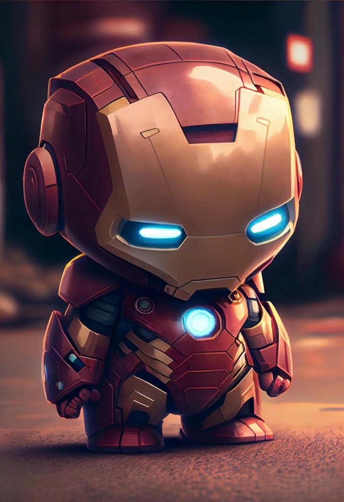 Hình Ironman chibi siêu nhân