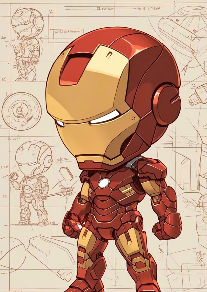 Hình Ironman cute