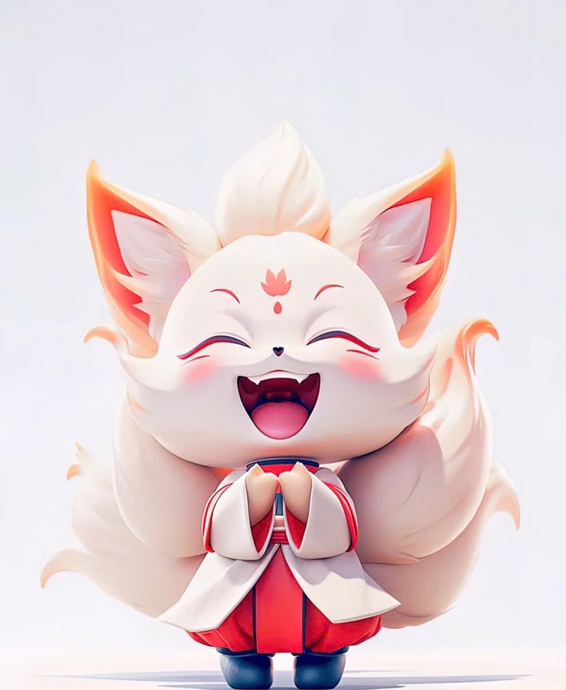 Hồ ly chibi đáng yêu