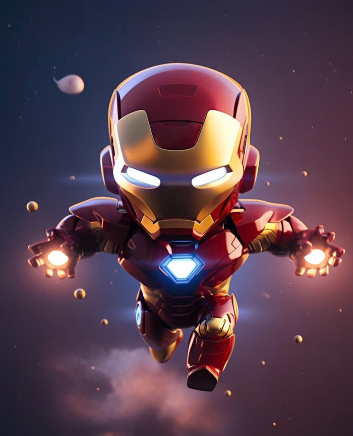 Ironman chibi phong cách dễ vẽ