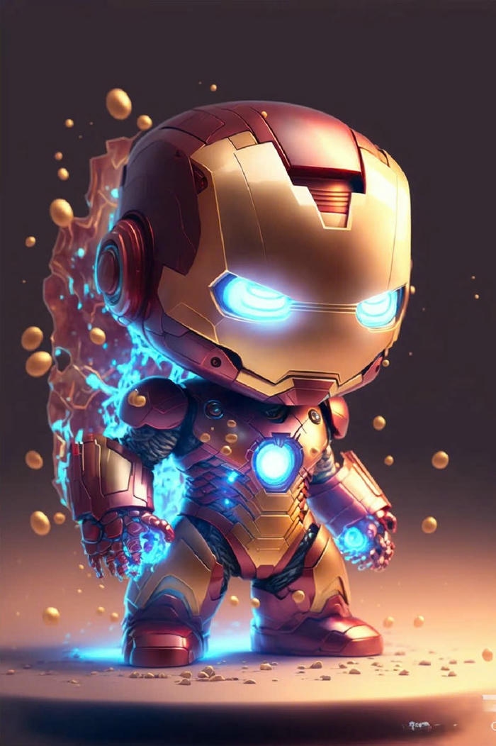 Vẽ Ironman chibi