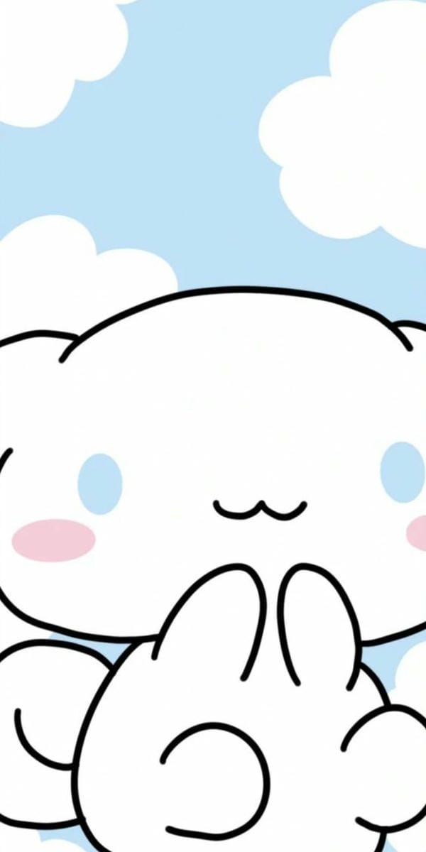 ảnh cinnamoroll trắng