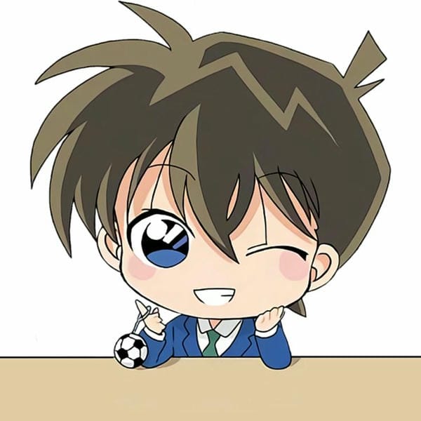 ảnh conan chibi nháy mắt