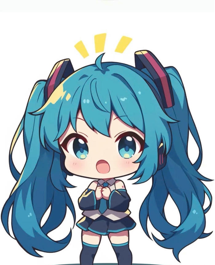 cách vẽ miku chibi