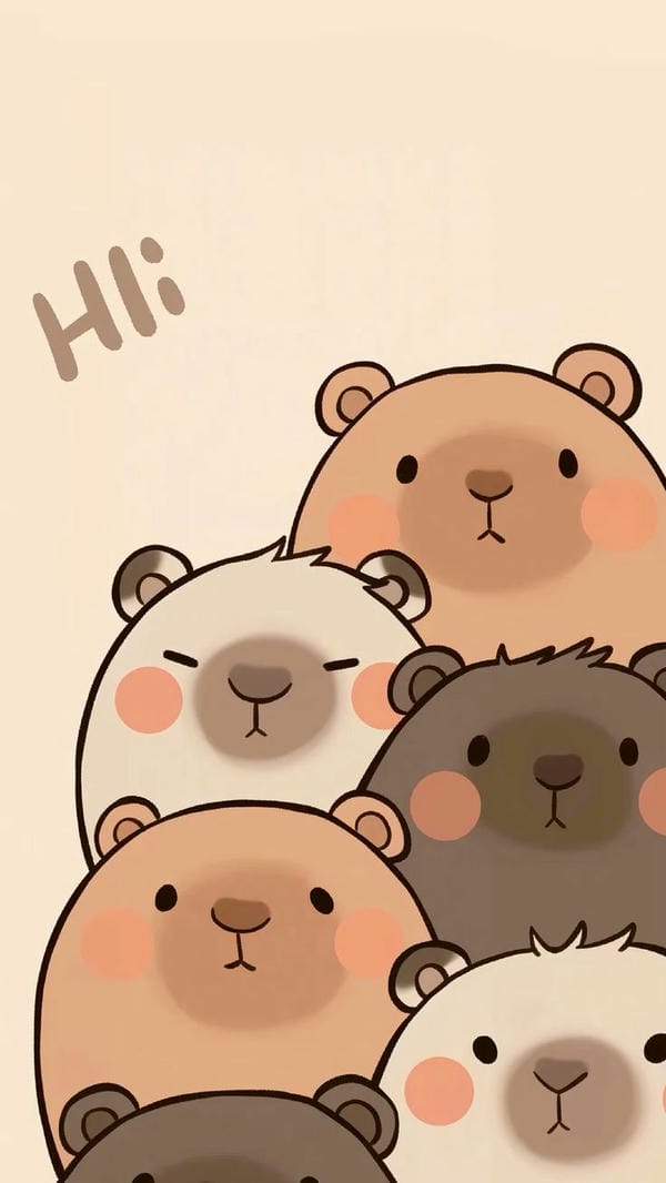 capybara chibi hi