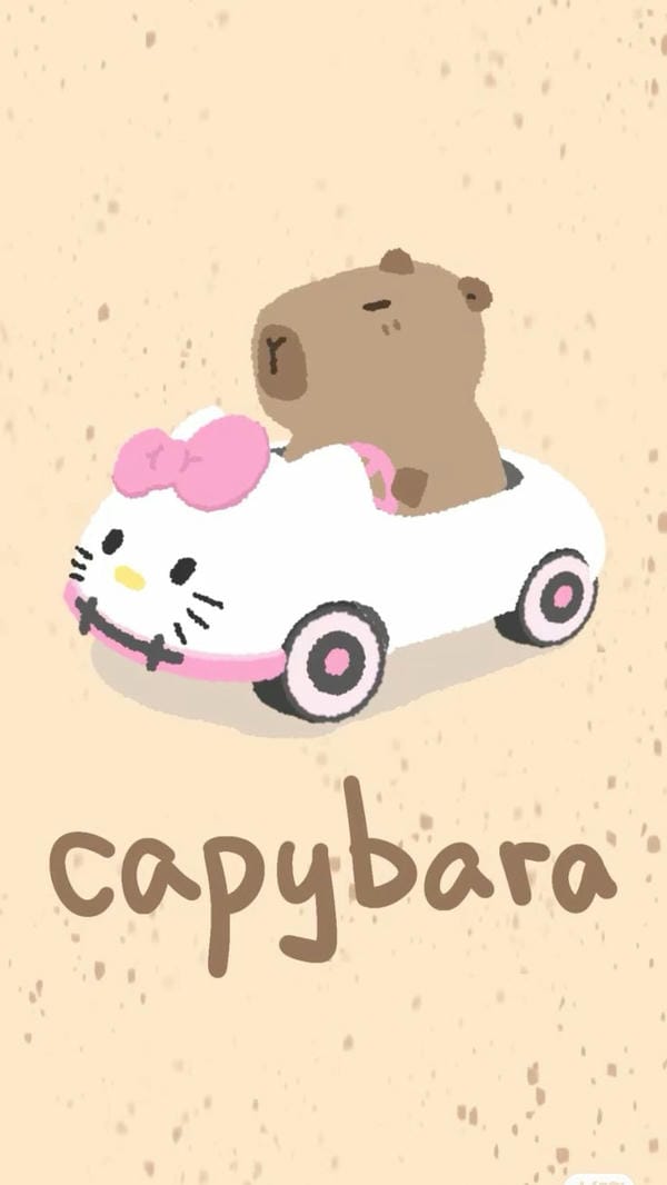 capybara chibi xe cute