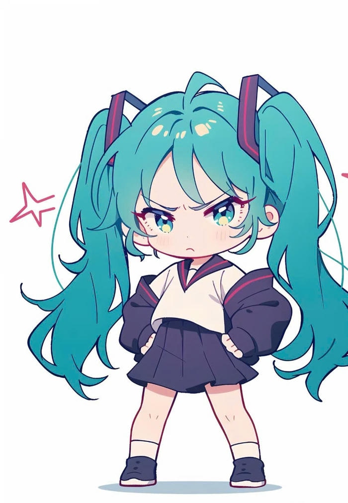 chibi ảnh anime miku dễ thương