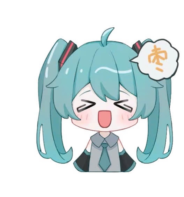 chibi tranh tô màu miku