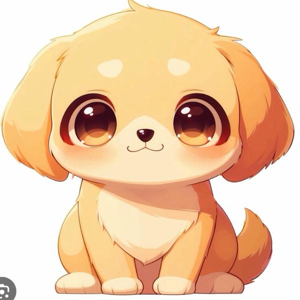 chó cute chibi