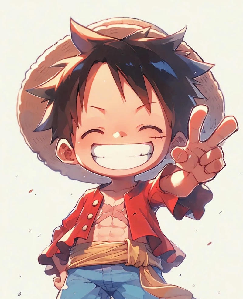 hình ảnh luffy cực cute