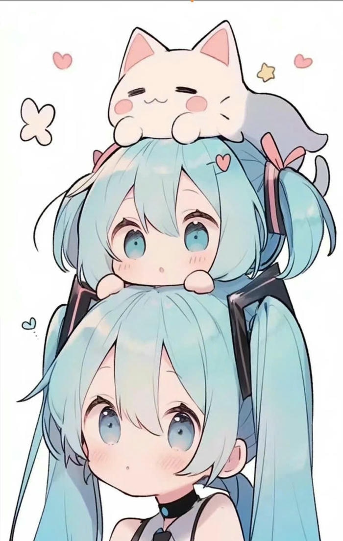 hình miku chibi