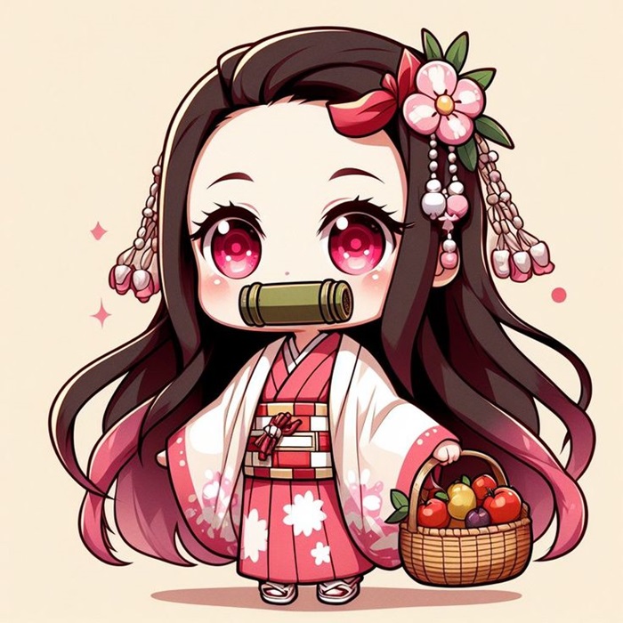 hình nezuko cute