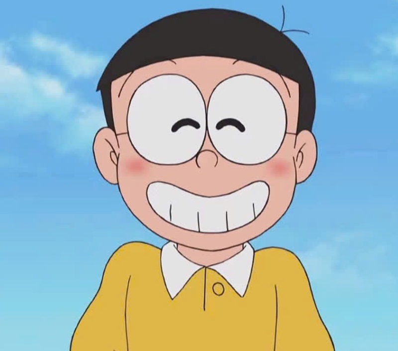 nobita cười chibi