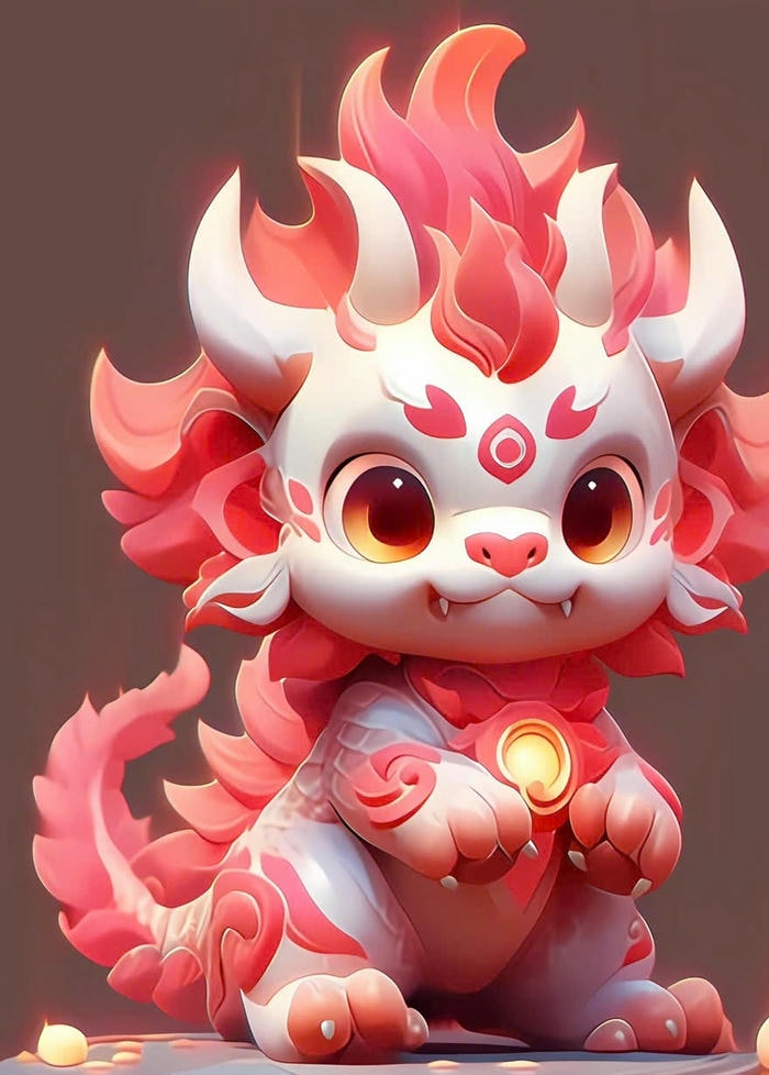 rồng lửa chibi đẹp