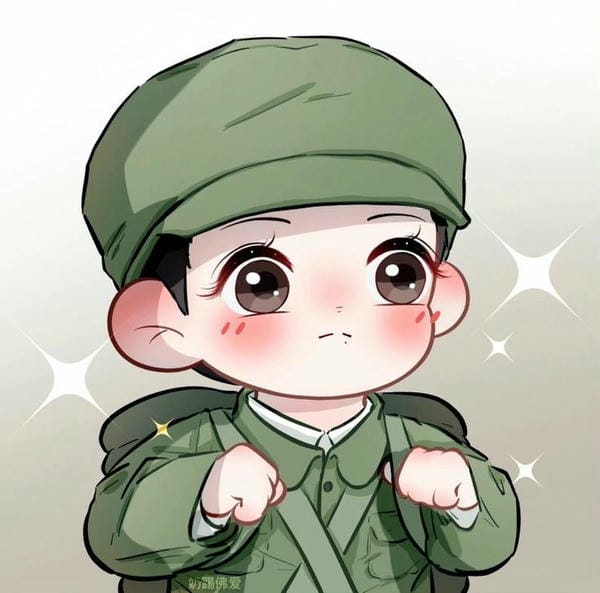 tình yêu bộ đội chibi