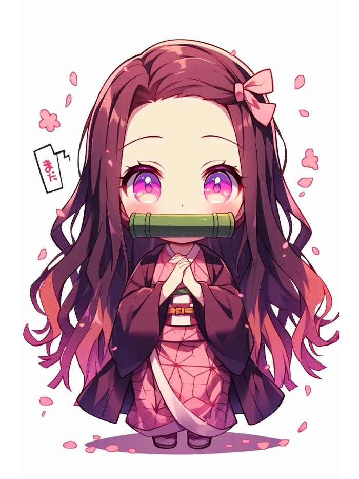 vẽ nezuko cute